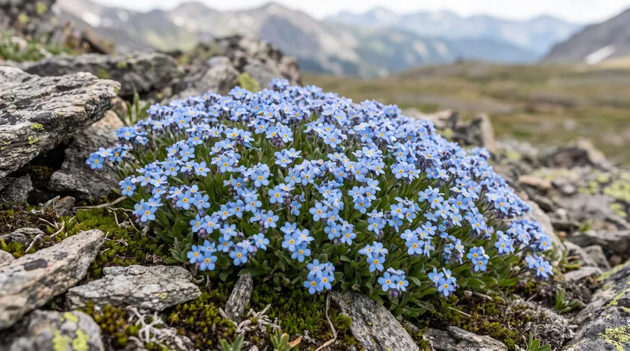 alpine forget-me-not, the state flower of Alaska