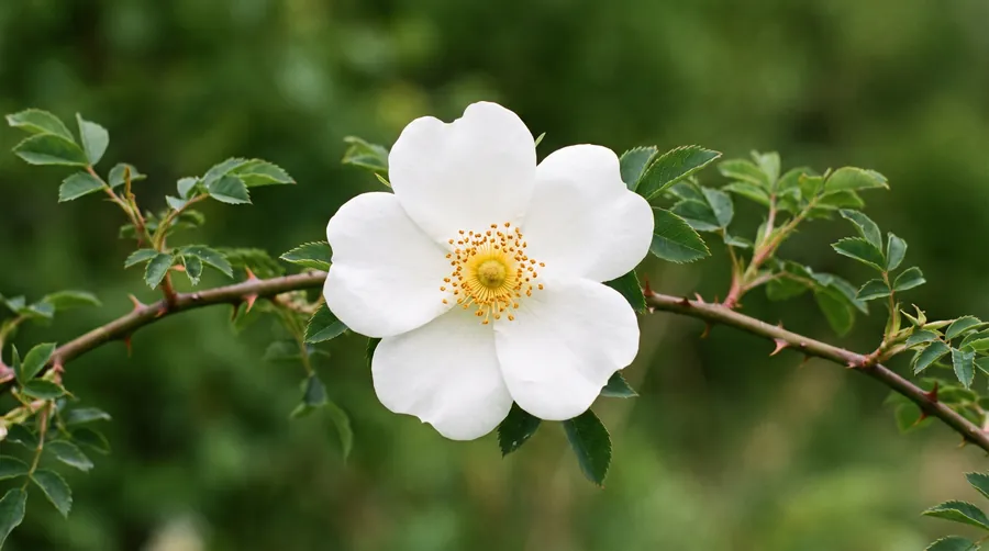 Cherokee rose, the state flower of Georgia