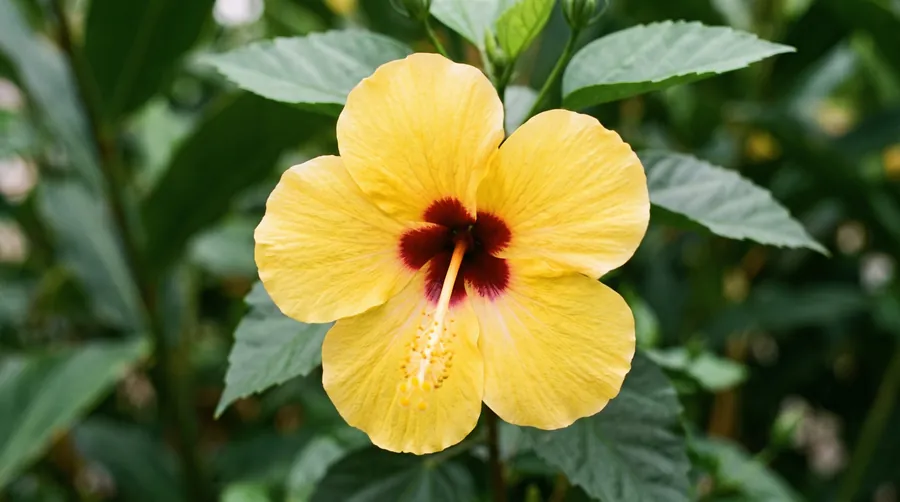 yellow hibiscus, the state flower of Hawaii